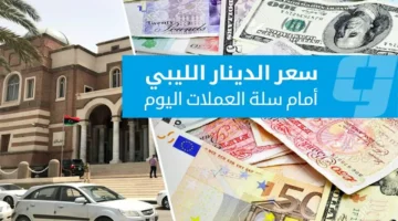 تغيرات أسعار العملات الأجنبية أمام الدينار في السوق الرسمية ليوم الثلاثاء